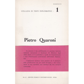Pietro Quaroni. Collana di testi diplomatici.1. RISERVATO.