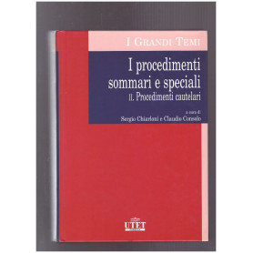 I procedimenti sommari e speciali Procedimenti cautelari Vol. II