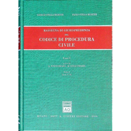 Rassegna di giurisprudenza del Codice di procedura civile. Aggiornamento 1996-1998. Artt. 1-74 (Vol. 1/1)