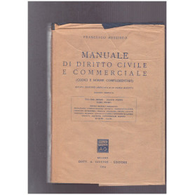 Manaule di Diritto Civile e Commerciale (codici e norme comportamentali) Volume Terzo Parte Prima Tomo Primo