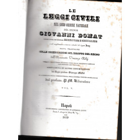 Le leggi civili nel loro ordine naturale vol. 5°