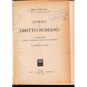 Corso di Diritto Romano