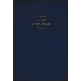 Le leggi di uso comune. Indici