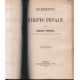 Elementi di diritto penale vol. 1° e 2° in unico tomo