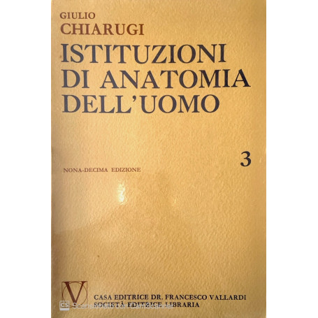 Istituzioni di anatomia dell' uomo Vol. 3