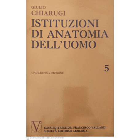 Istituzioni di anatomia dell' uomo Vol. 5