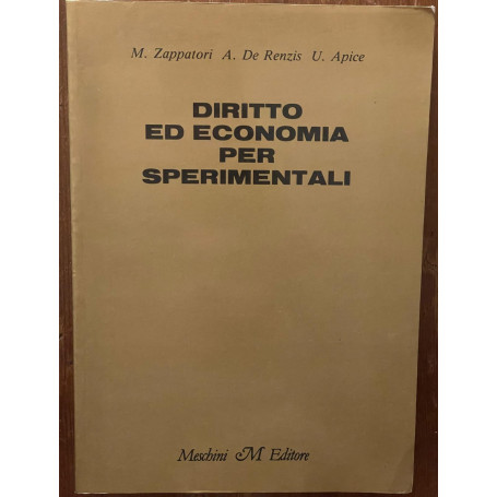 diritto ed economia per sperimentali