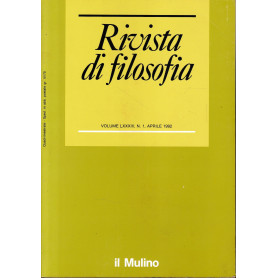 Rivista di Filosofia. Vol. LXXXIII n. 1 Aprile 1992.