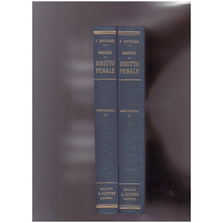 Manuale di diritto penale Parte Speciale I e II