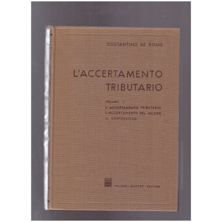 L'accertamento tributario Vol. 1
