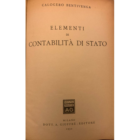 Elementi di contabilità di Stato