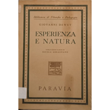 Esperienza e natura