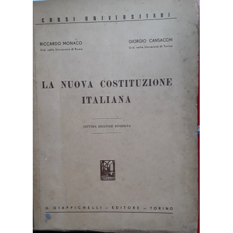 La nuova costituzione italiana