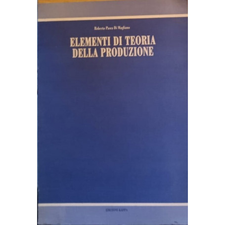 Elementi di teoria della produzione