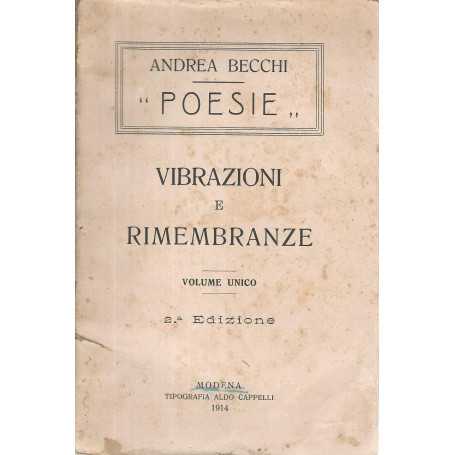 Poesie. Vibrazioni e rimenbranze