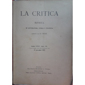 La critica. Rivista di letteratura