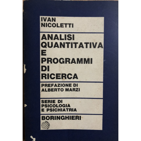 Analisi quantitativa e programmi di ricerca