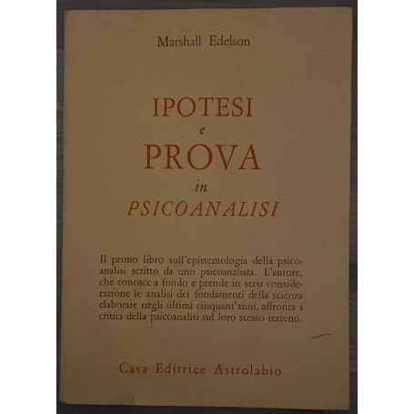 Ipotesi e prova in psicoanalisi