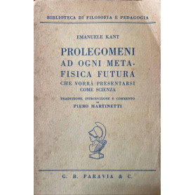 Prolegomeni ad ogni metafisica futura che vorrà presentarsi come scienza