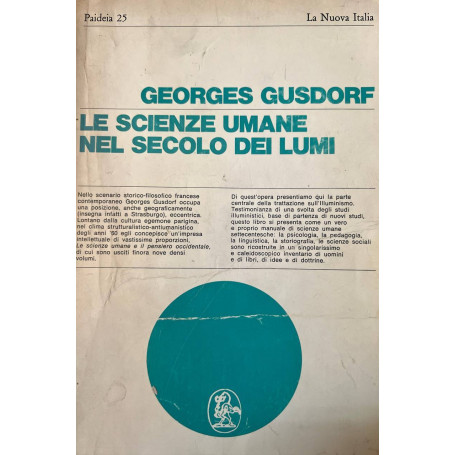 Le scienze umane nel secolo dei lumi