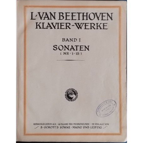 Klavier-Werke. Band I Sonaten