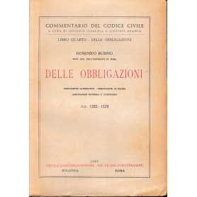 Commentario del Codice Civile. Libro quarto - delle obbligazioni: delle obbligazioni. art. 1285-1320