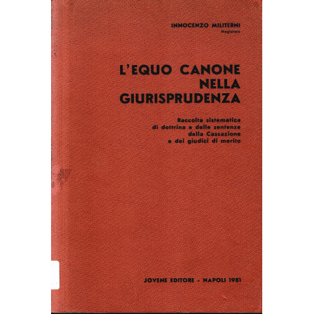 L'equo canone nella giurisprudenza.