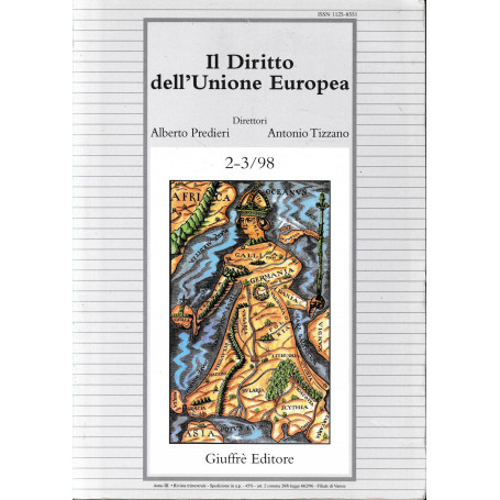Il Diritto dell'Unione Europea 2-3/98.
