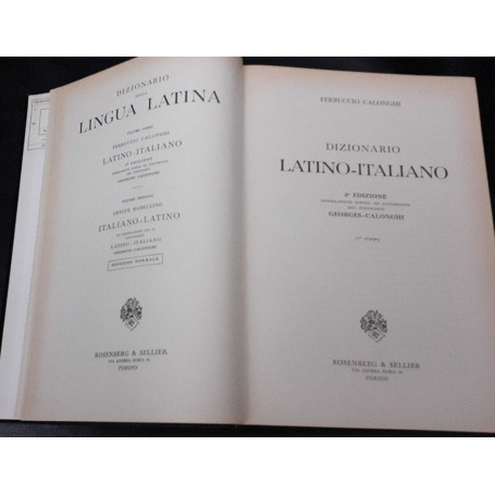 Dizionario latino-italiano. Volume primo