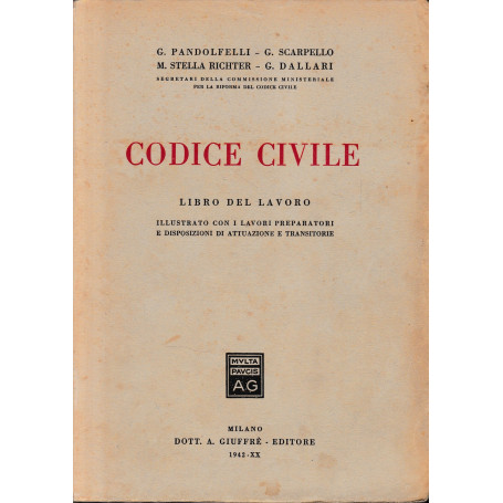 Codice Civile. Libro del lavoro.