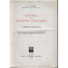 Storia del diritto italiano. Il diritto pubblico