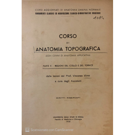 Corso di anatomia topografica parte II Regioni del collo e del torace