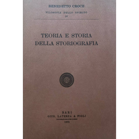 Teoria e storia della storiografia