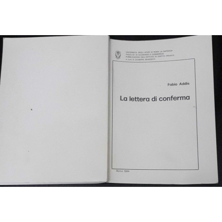 La lettera di conferma