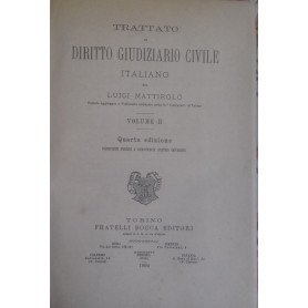 Trattato di Diritto Giudiziario Civile Italiano. Voluem II
