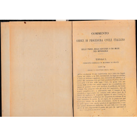 Codice di procedura civile vol. II°.