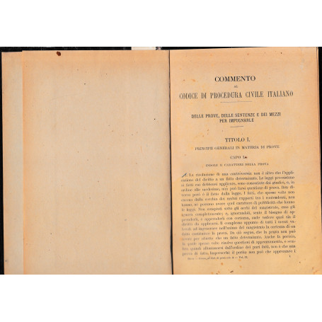 Codice di procedura civile vol. II°.
