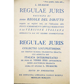 Regulae juris. Raccolta di 2000 regole del diritto