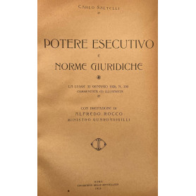 Potere esecutivo e norme giuridiche