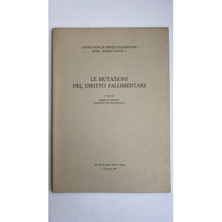 Le mutazioni del diritto fallimentare
