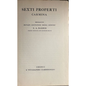 Sexti Propert Carmina