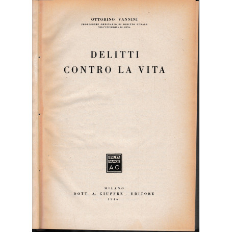 Delitti contro la vita