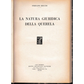 La natura giuridica della querela