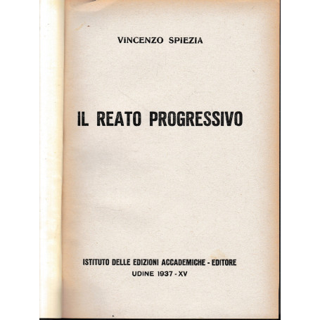 Il reato progressivo
