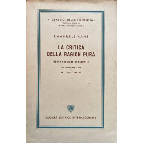 La critica della ragion pura