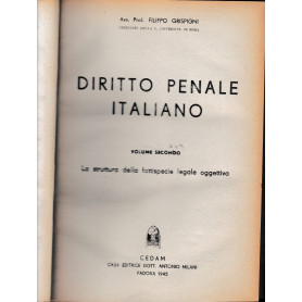 Diritto penale italiano . Volume II°