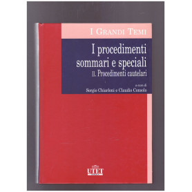 I Procedimenti sommari e speciali II. Procedimenti cautelari