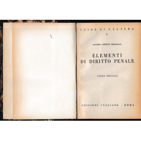 Elementi di diritto penale. Parte speciale