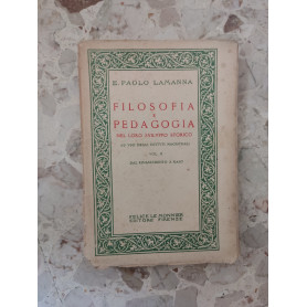 Filosofia e pedagogia nel loro sviluppo storico