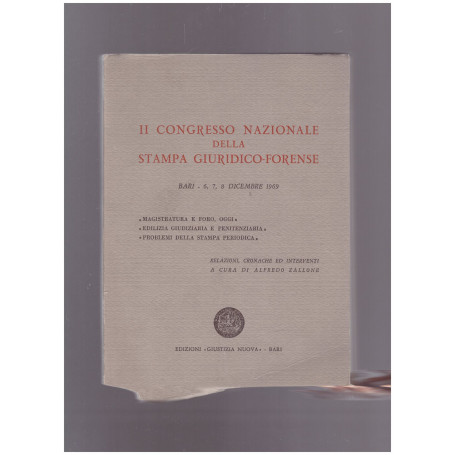 Il Congresso Nazionale della Stampa Giuridico-forense